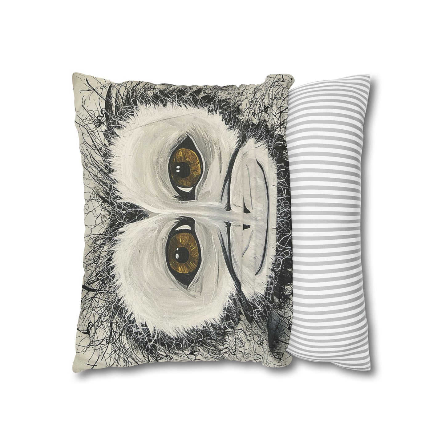 Cheeky Monkey - Faux Suede Square Pillowcase