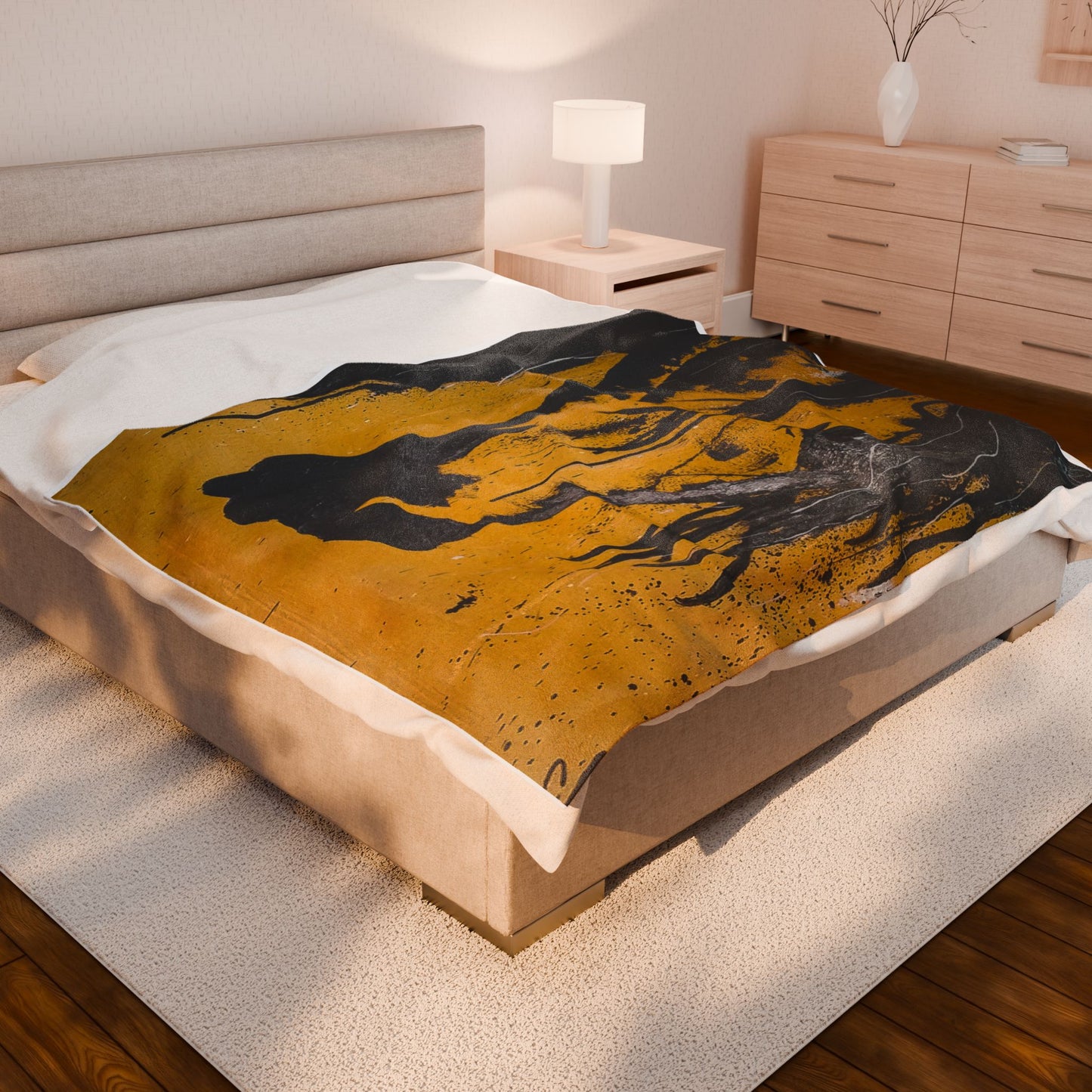 Onyx - Velveteen Plush Blanket