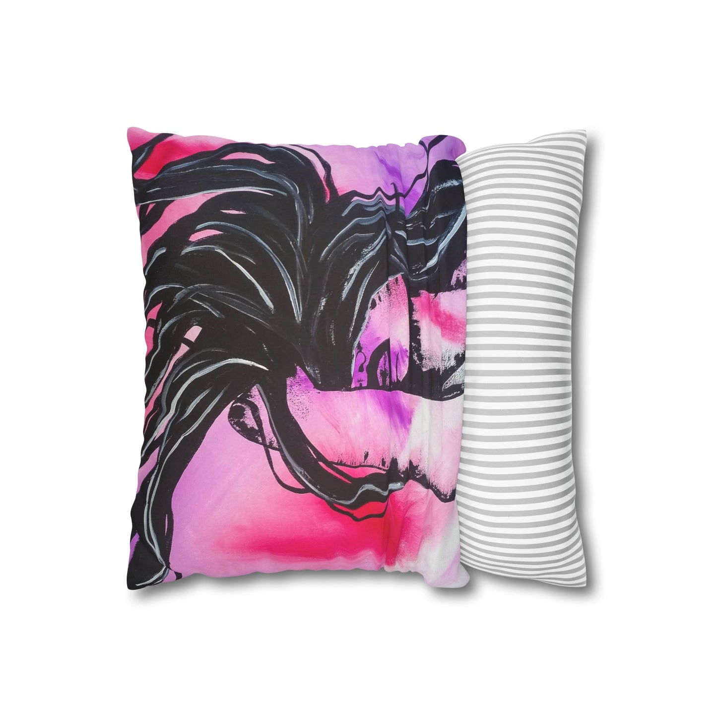 Untamed - Faux Suede Square Pillowcase