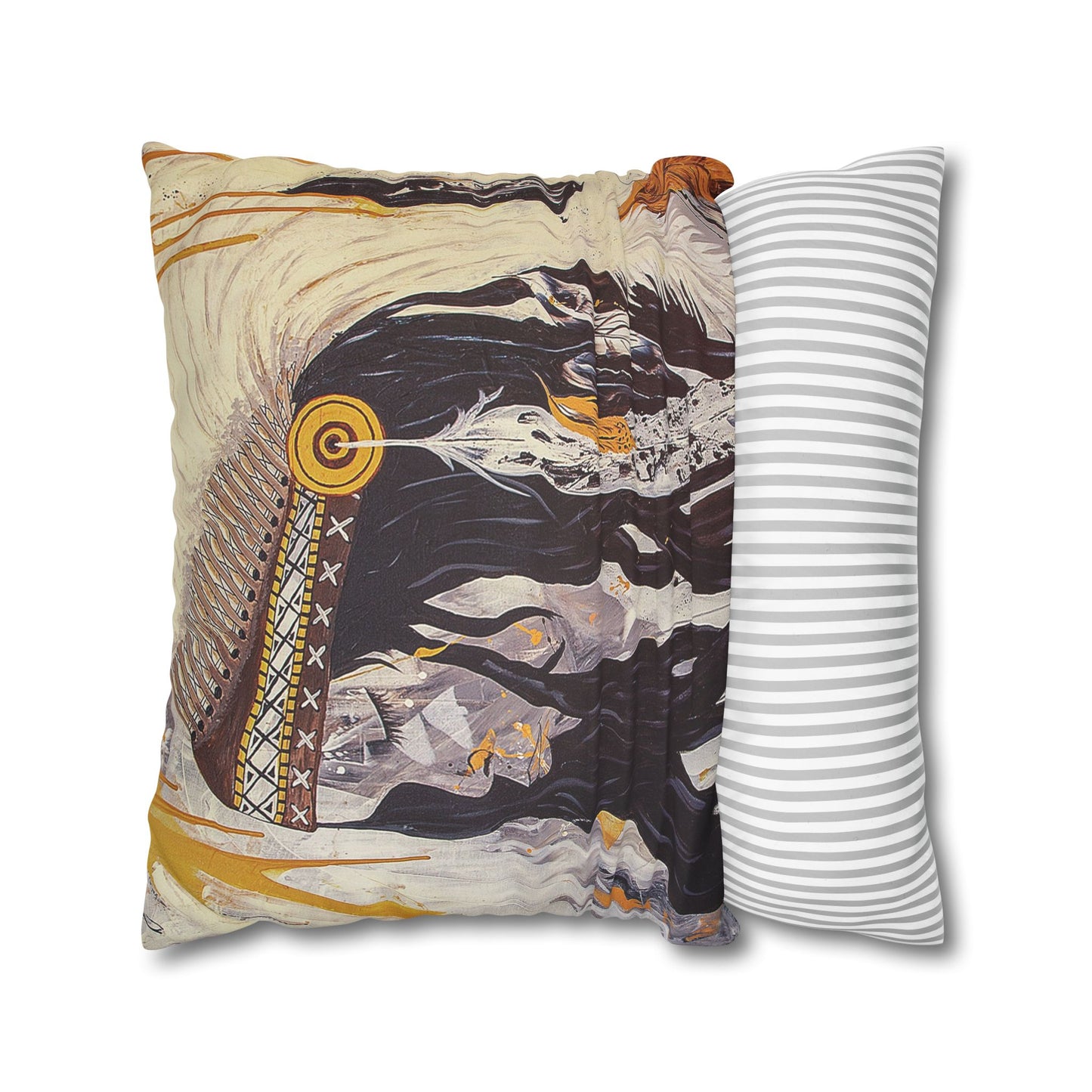 The Dreaming - Faux Suede Square Pillowcase