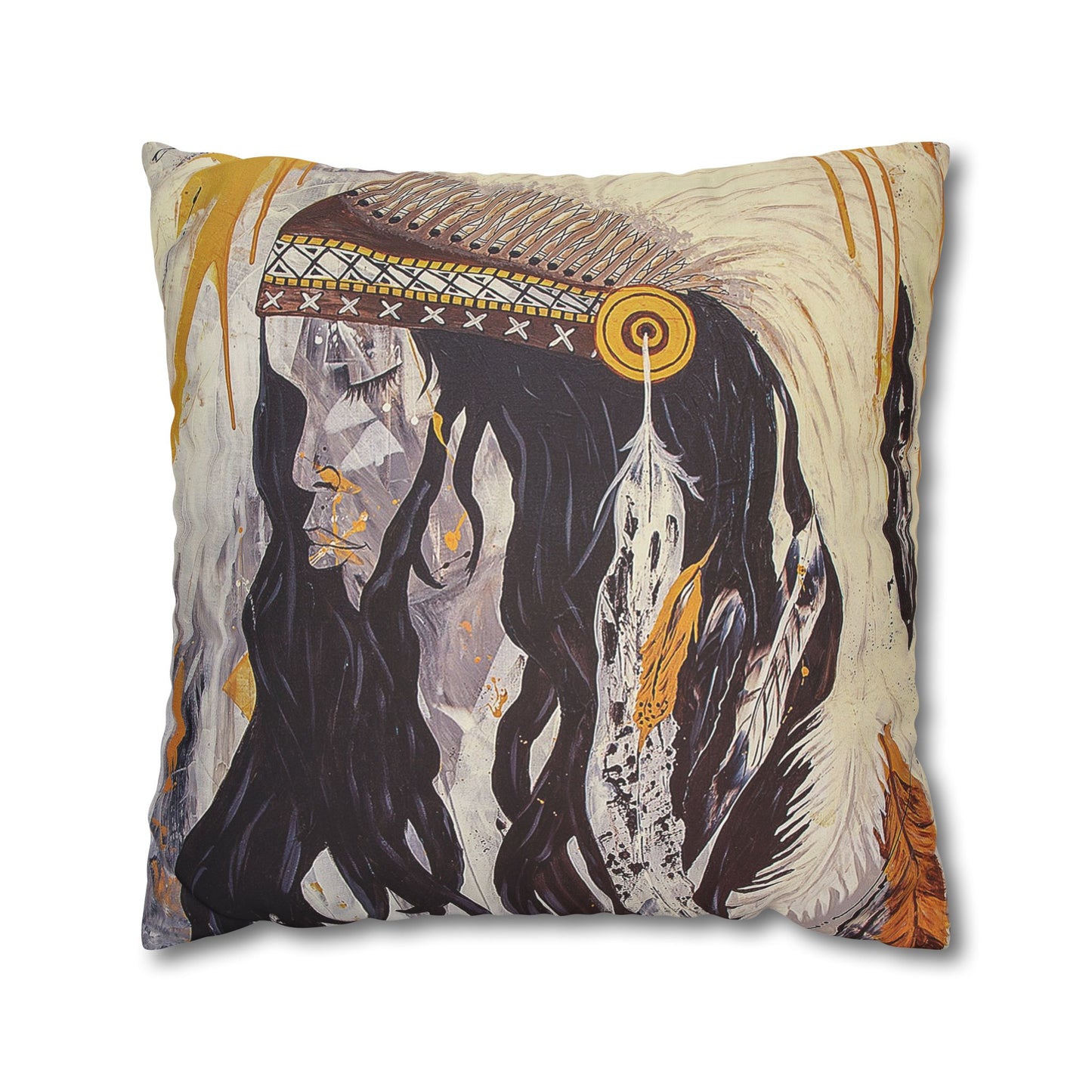The Dreaming - Faux Suede Square Pillowcase