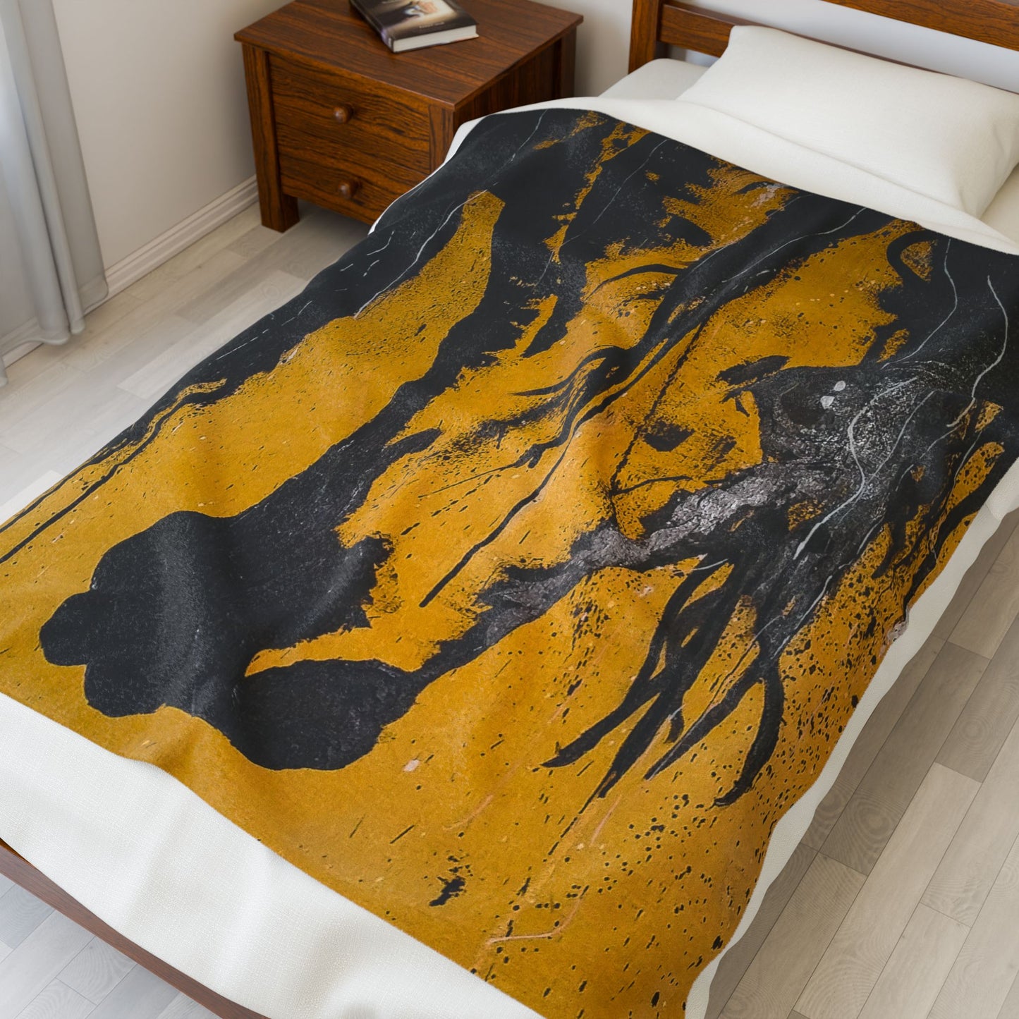 Onyx - Velveteen Plush Blanket