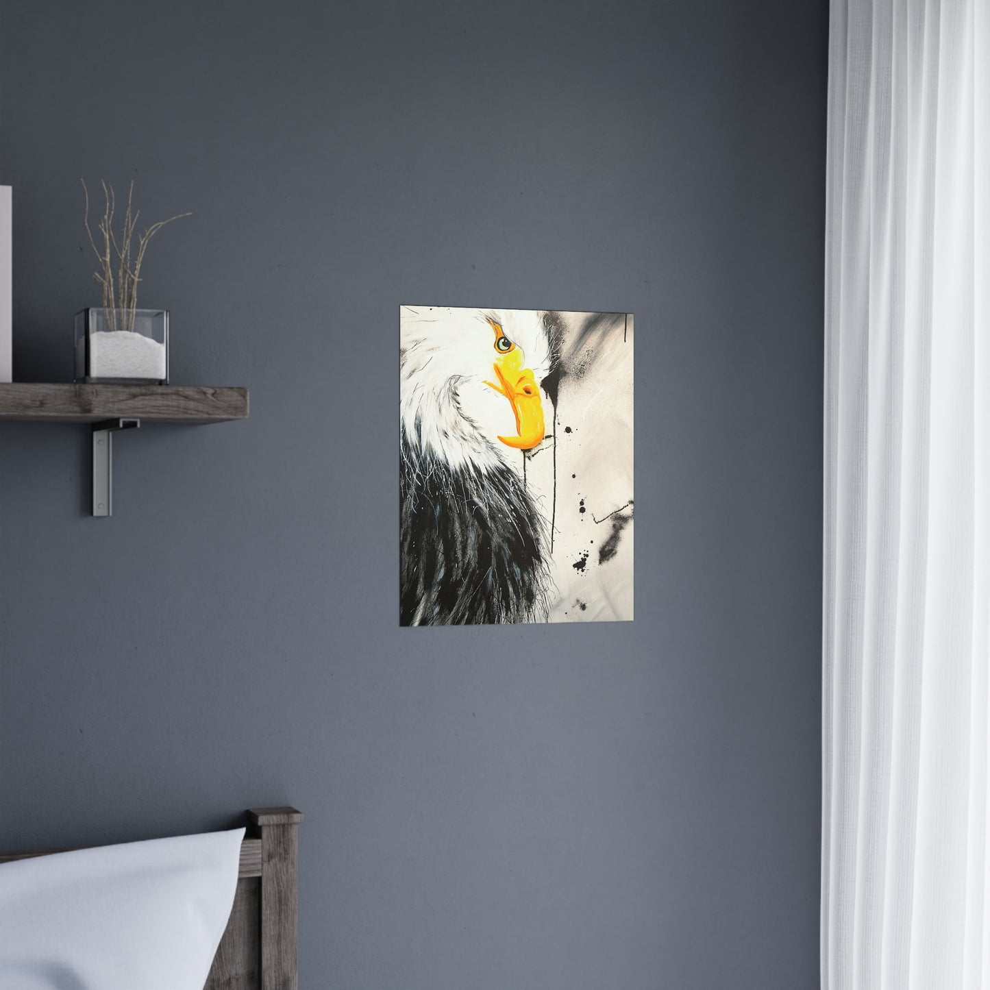 Majestic Eagle Satin Poster: Unleash the Power and Freedom of the Skies