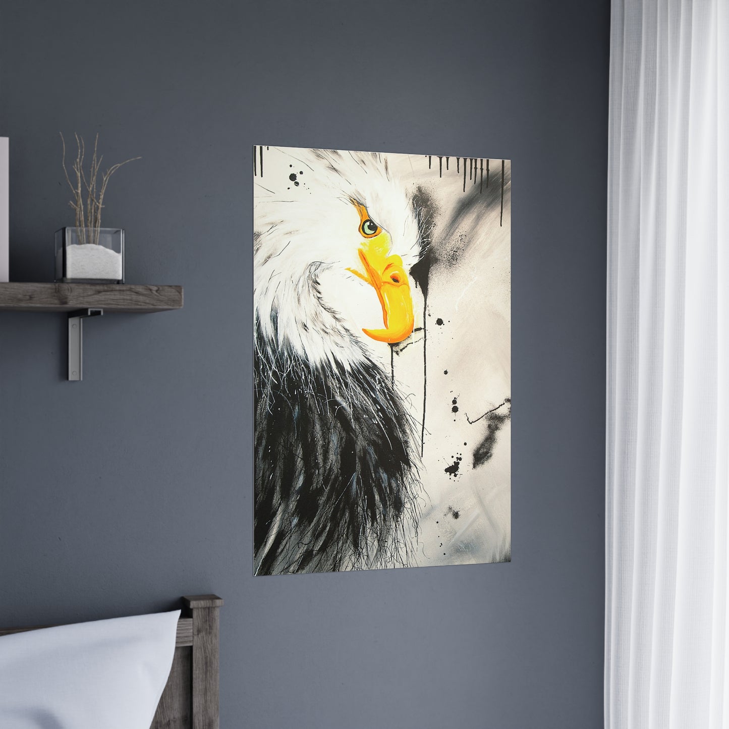 Majestic Eagle Satin Poster: Unleash the Power and Freedom of the Skies