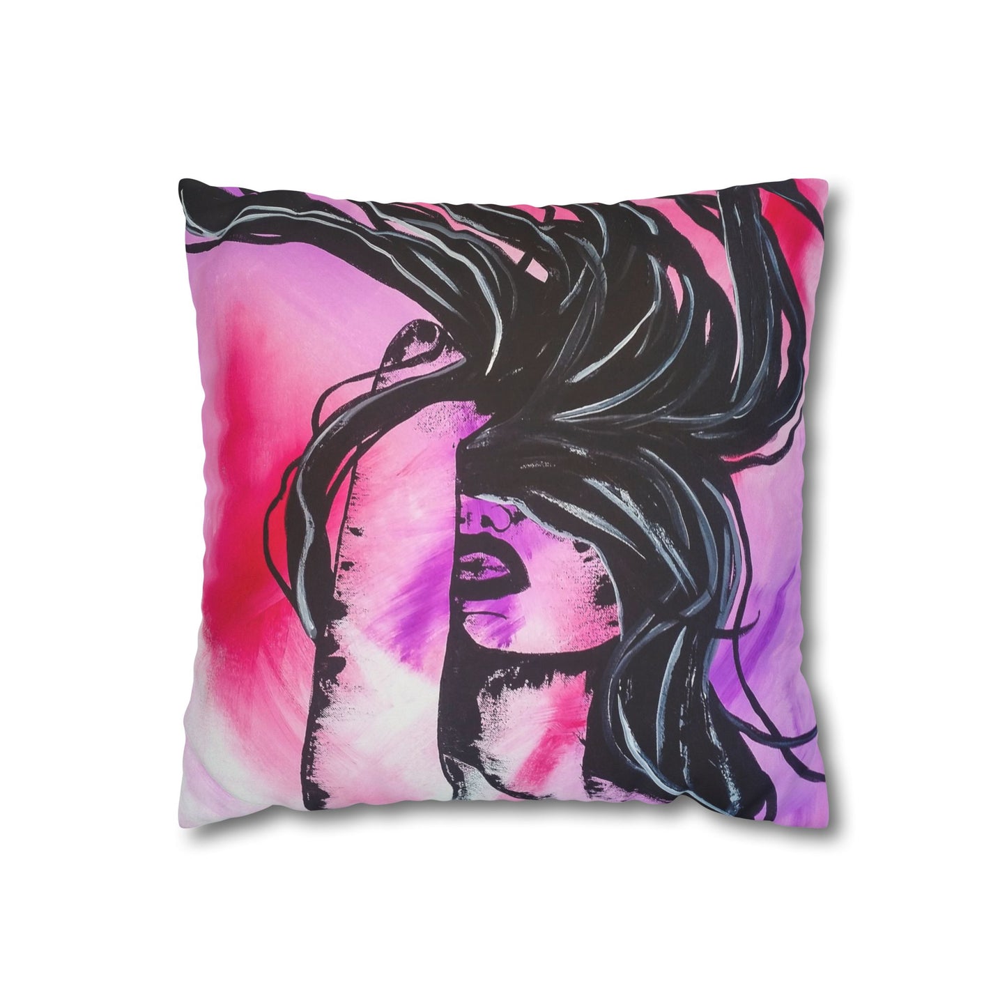 Untamed - Faux Suede Square Pillowcase