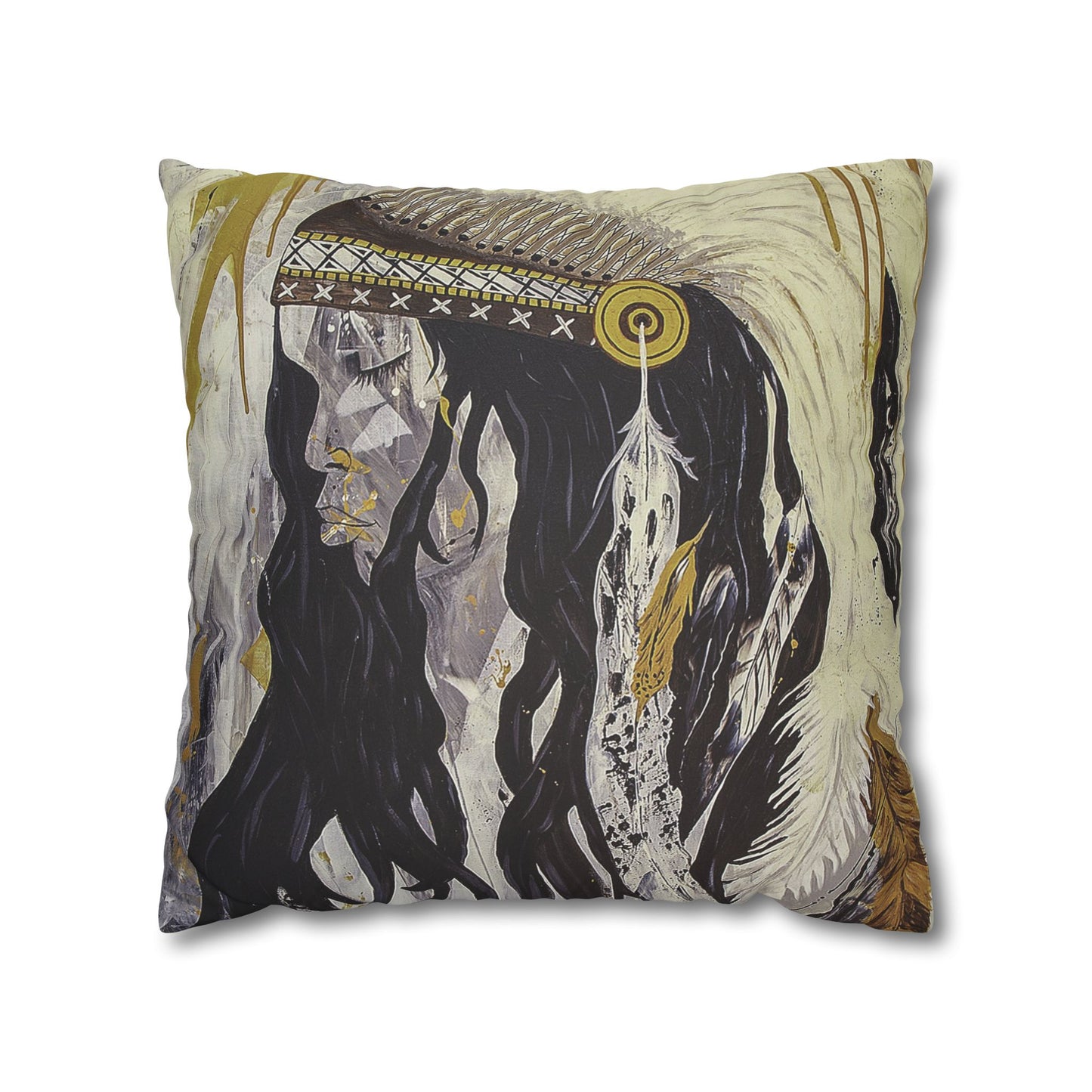 The Dreaming - Faux Suede Square Pillowcase