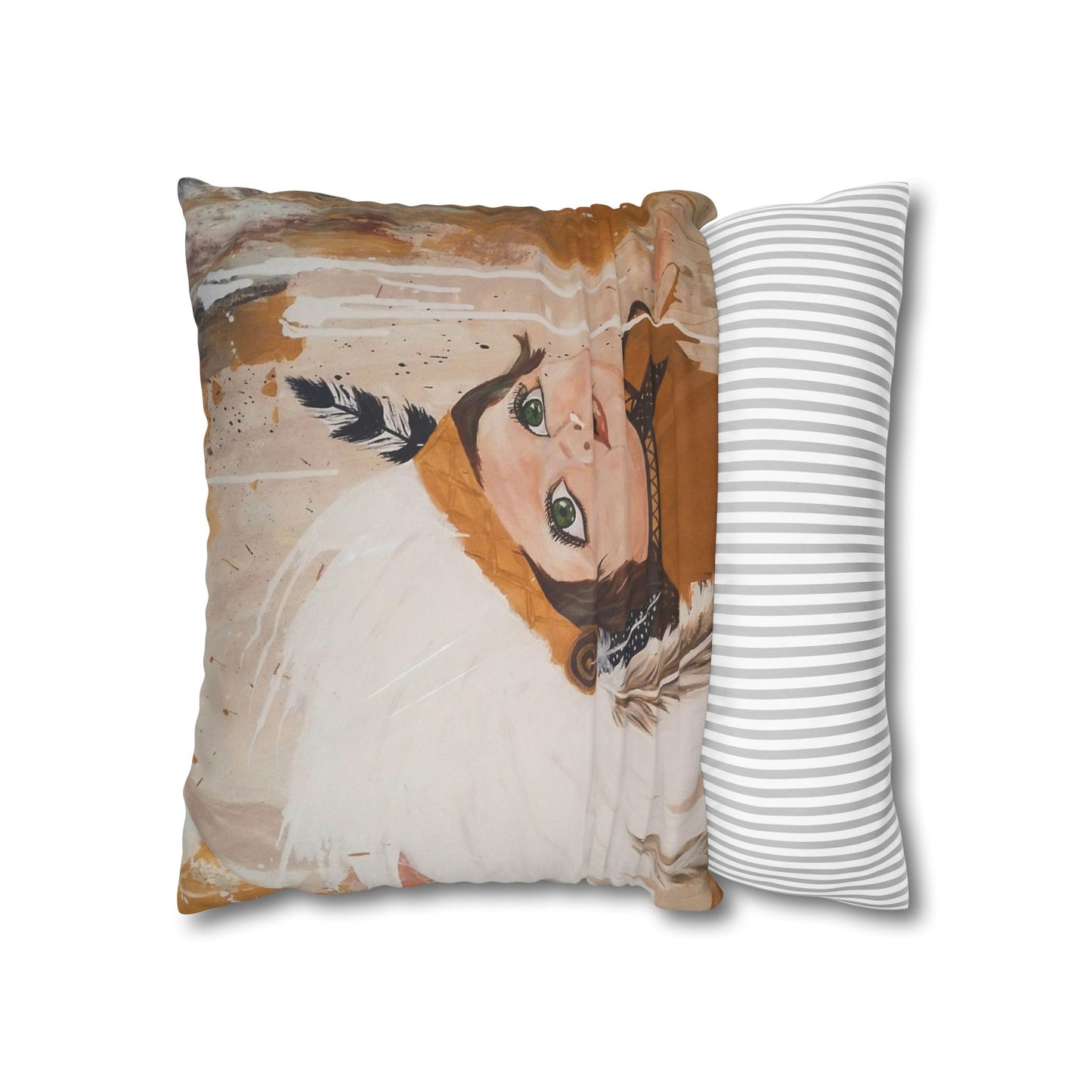 The Dreaming Warriors - Faux Suede Square Pillowcase