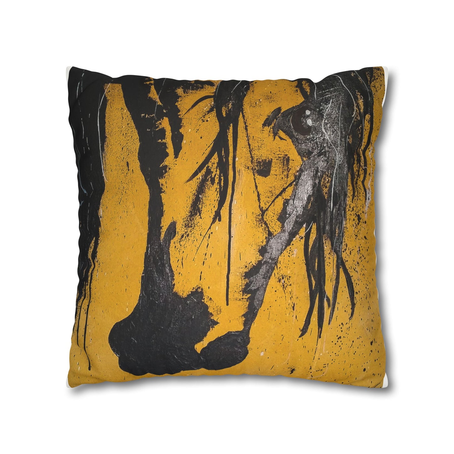Onyx Faux Suede Pillowcase: Embrace the Power and Luxury of Bold Elegance