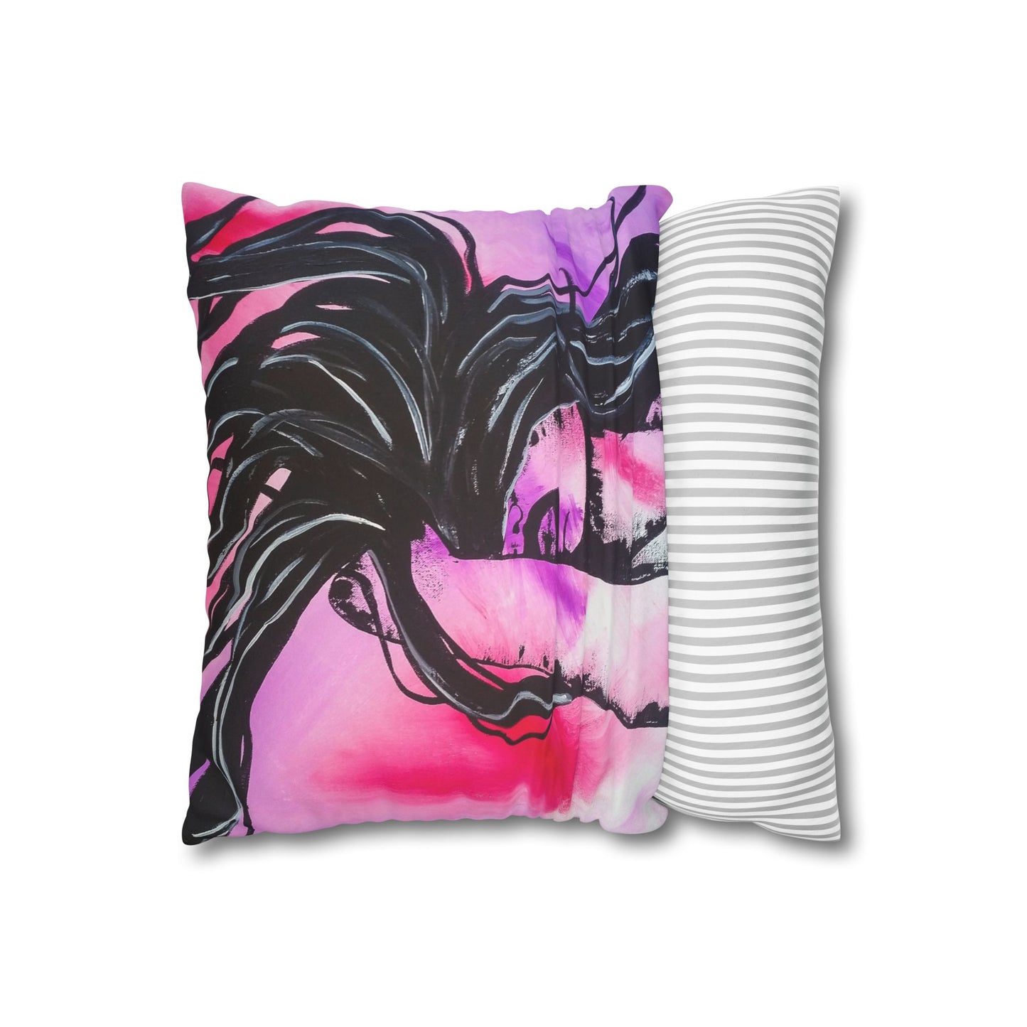 Untamed - Faux Suede Square Pillowcase