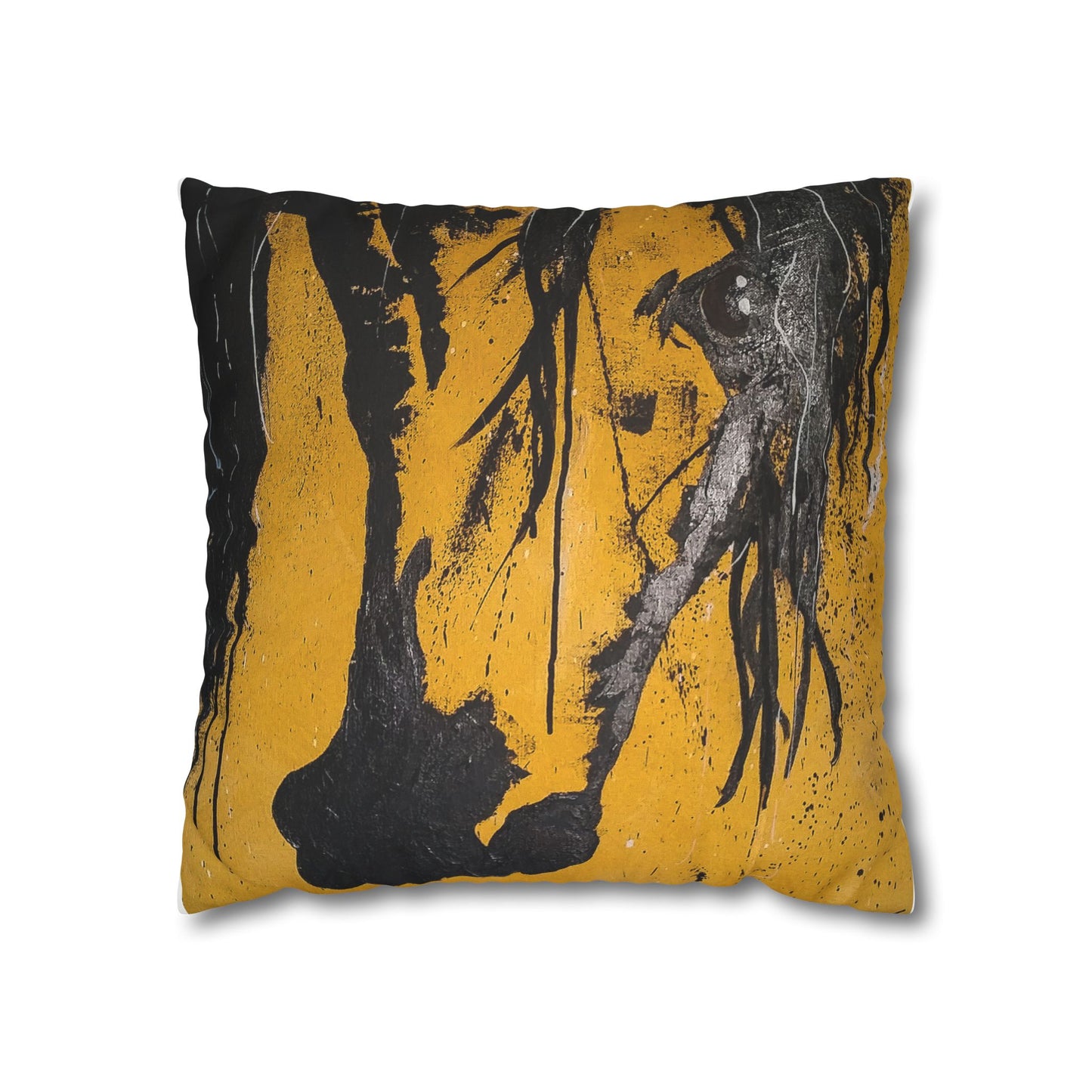 Onyx Faux Suede Pillowcase: Embrace the Power and Luxury of Bold Elegance