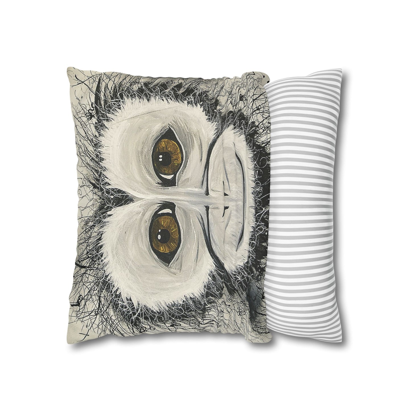 Cheeky Monkey - Faux Suede Square Pillowcase
