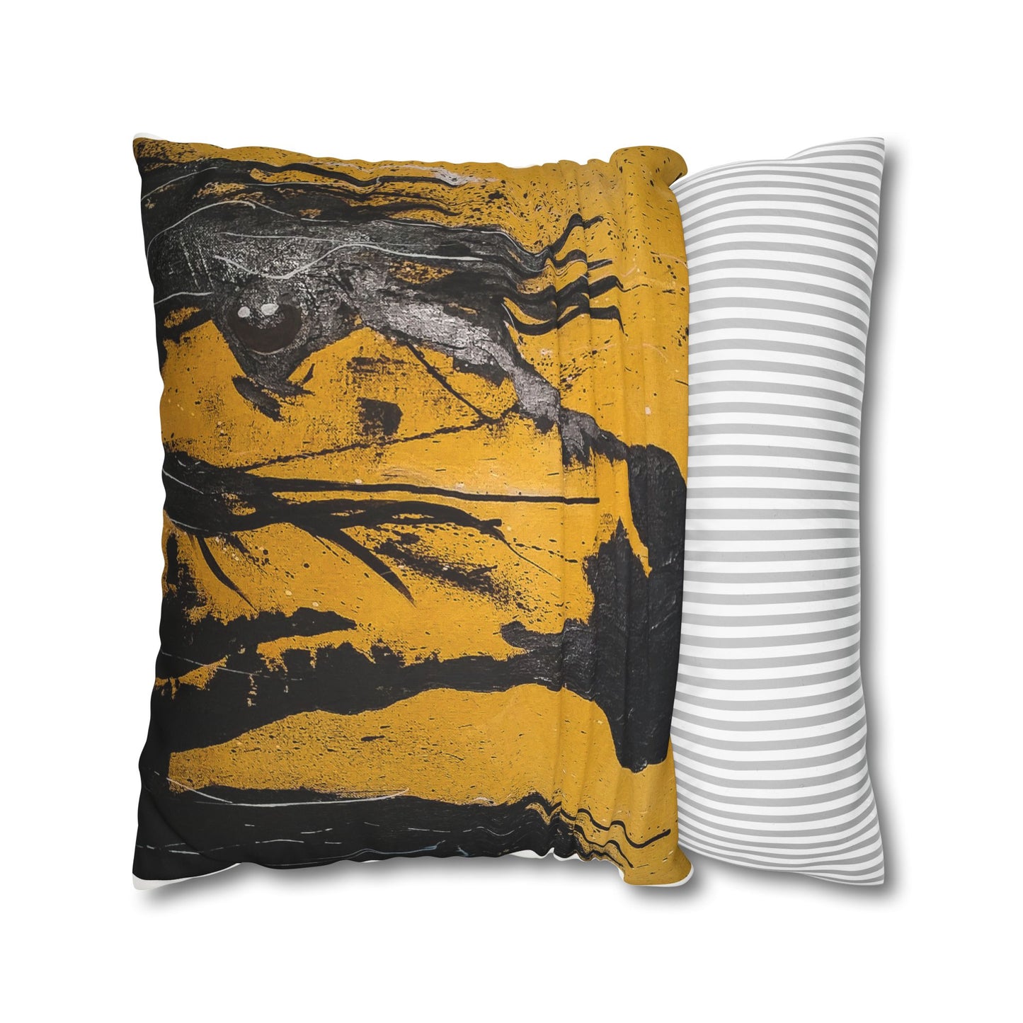 Onyx Faux Suede Pillowcase: Embrace the Power and Luxury of Bold Elegance