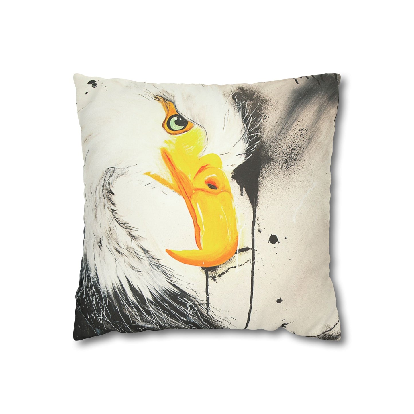 Majestic Eagle - Faux Suede Square Pillowcase