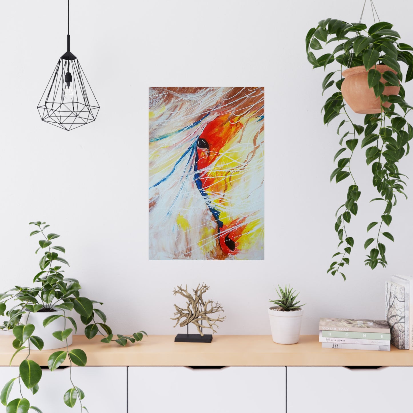 Ember Matte Poster: Ignite Your Space with Fiery Energy