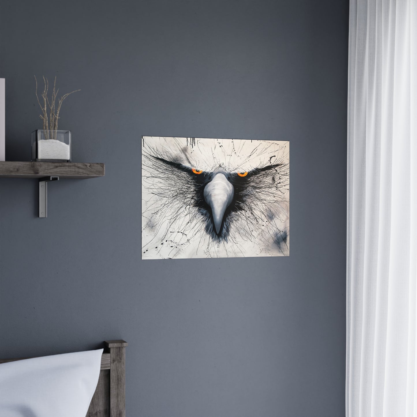 Eagle Eye Matte Poster: Soar with Freedom and Power