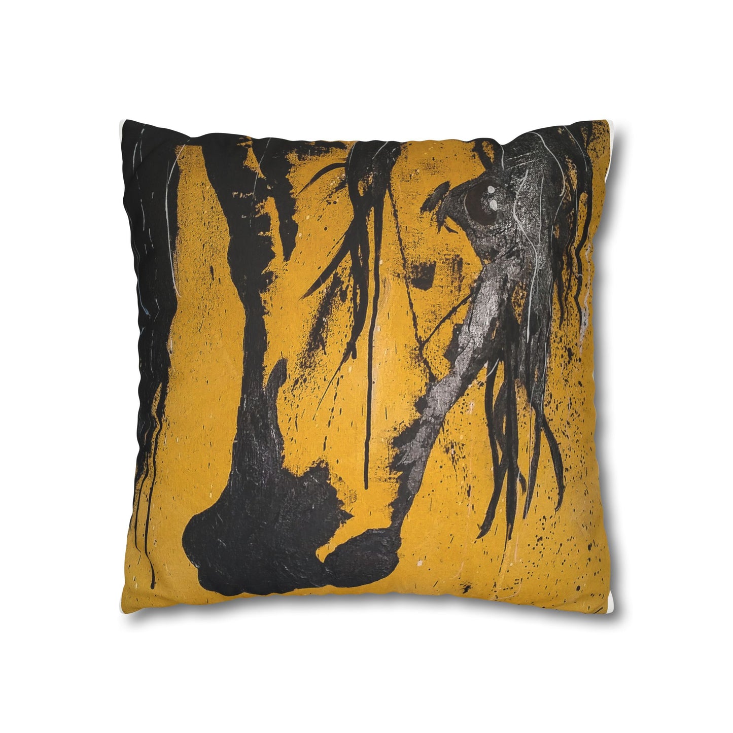 Onyx Faux Suede Pillowcase: Embrace the Power and Luxury of Bold Elegance