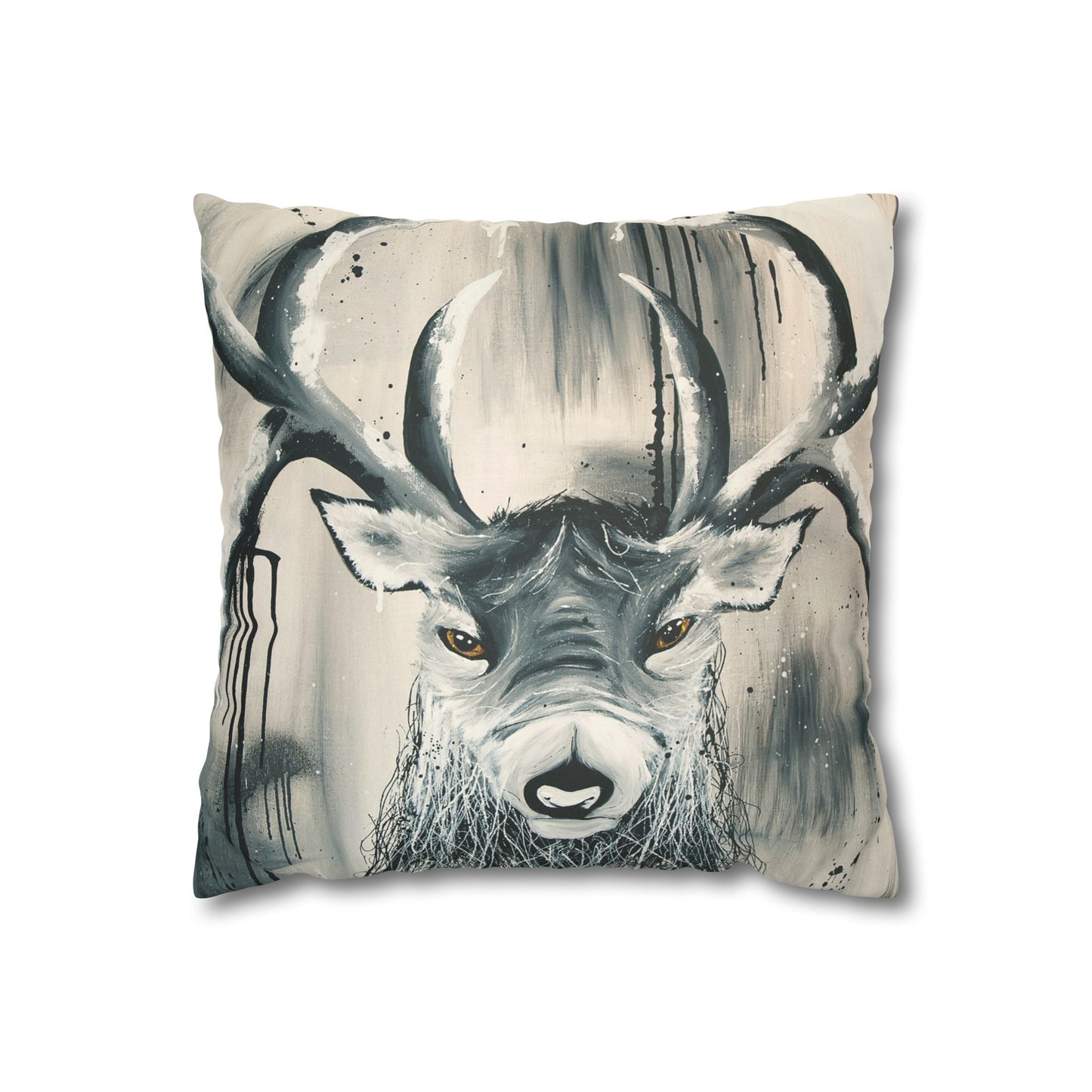 Mystic Stag - Faux Suede Square Pillowcase