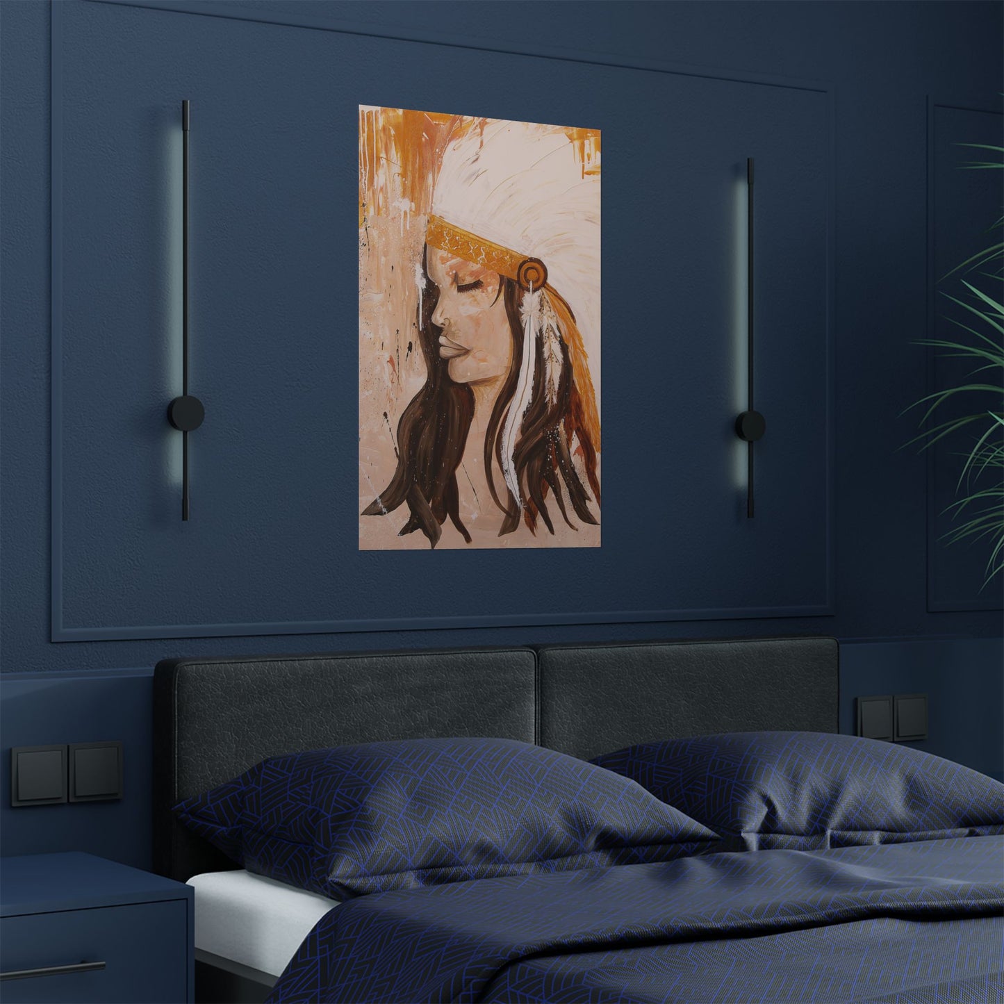 Spirit Sister – Mystical Satin Poster for Soulful Spaces