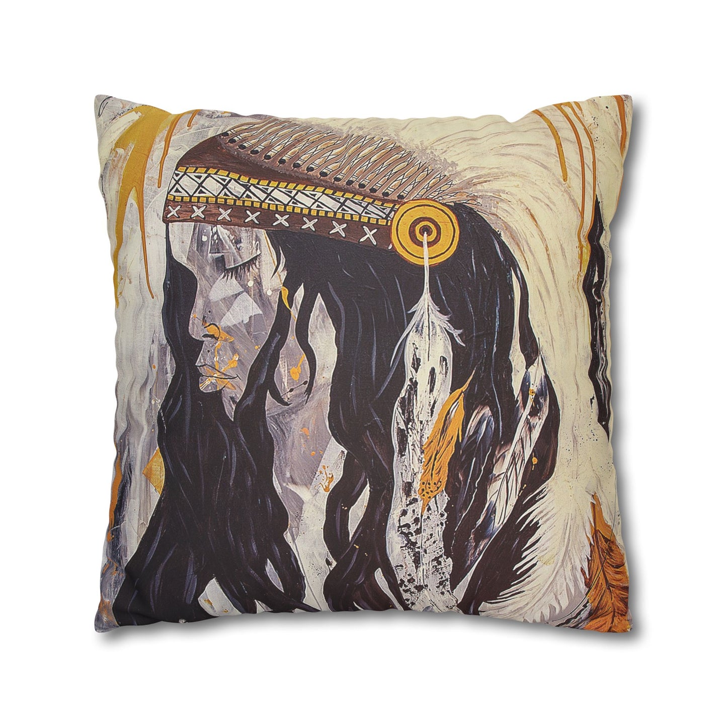 The Dreaming - Faux Suede Square Pillowcase