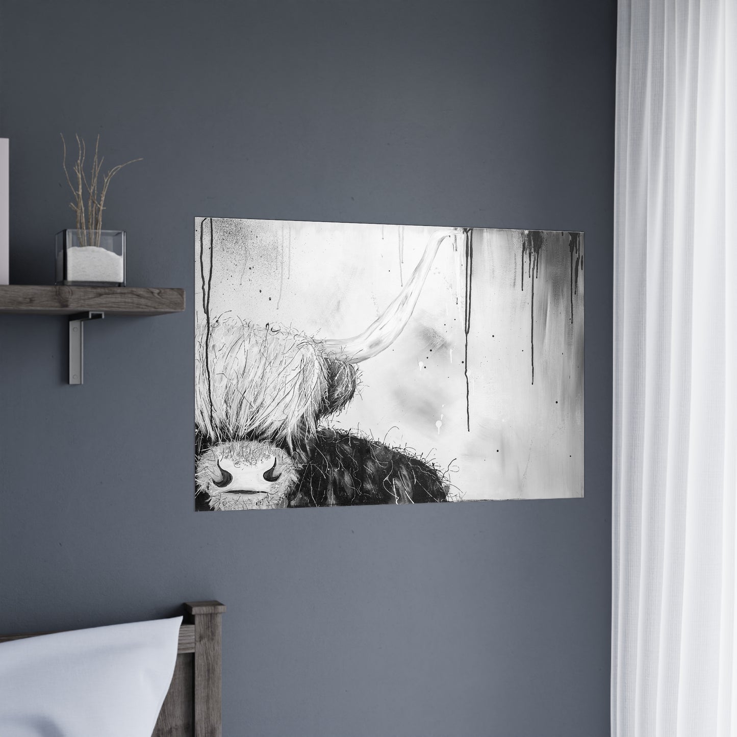 Highlander Satin Poster: The Untamed Spirit of the Scottish Highlands