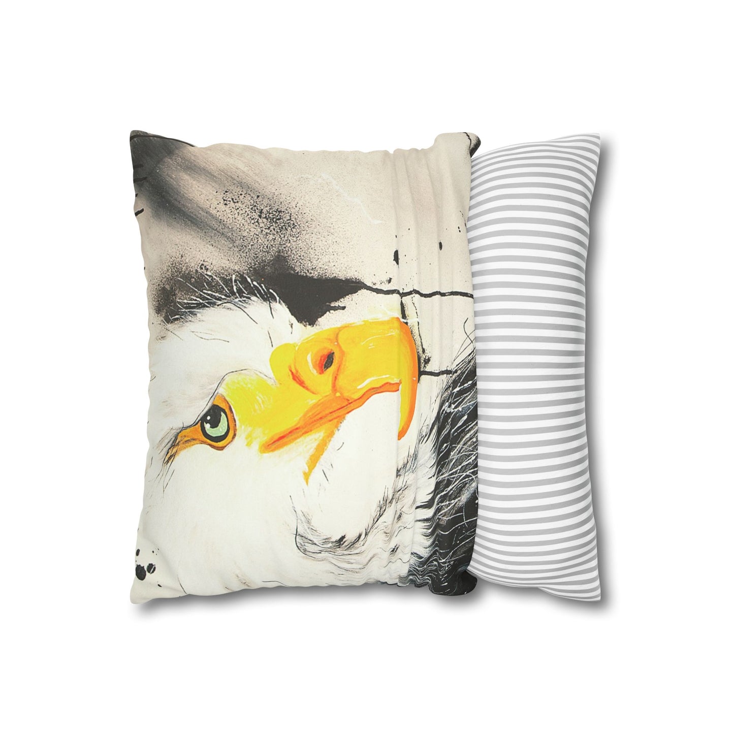 Majestic Eagle - Faux Suede Square Pillowcase