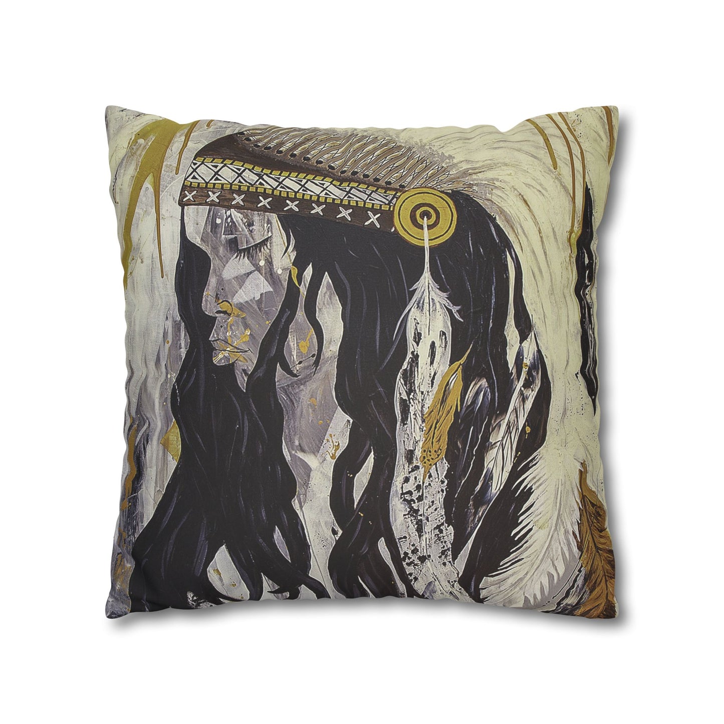 The Dreaming - Faux Suede Square Pillowcase