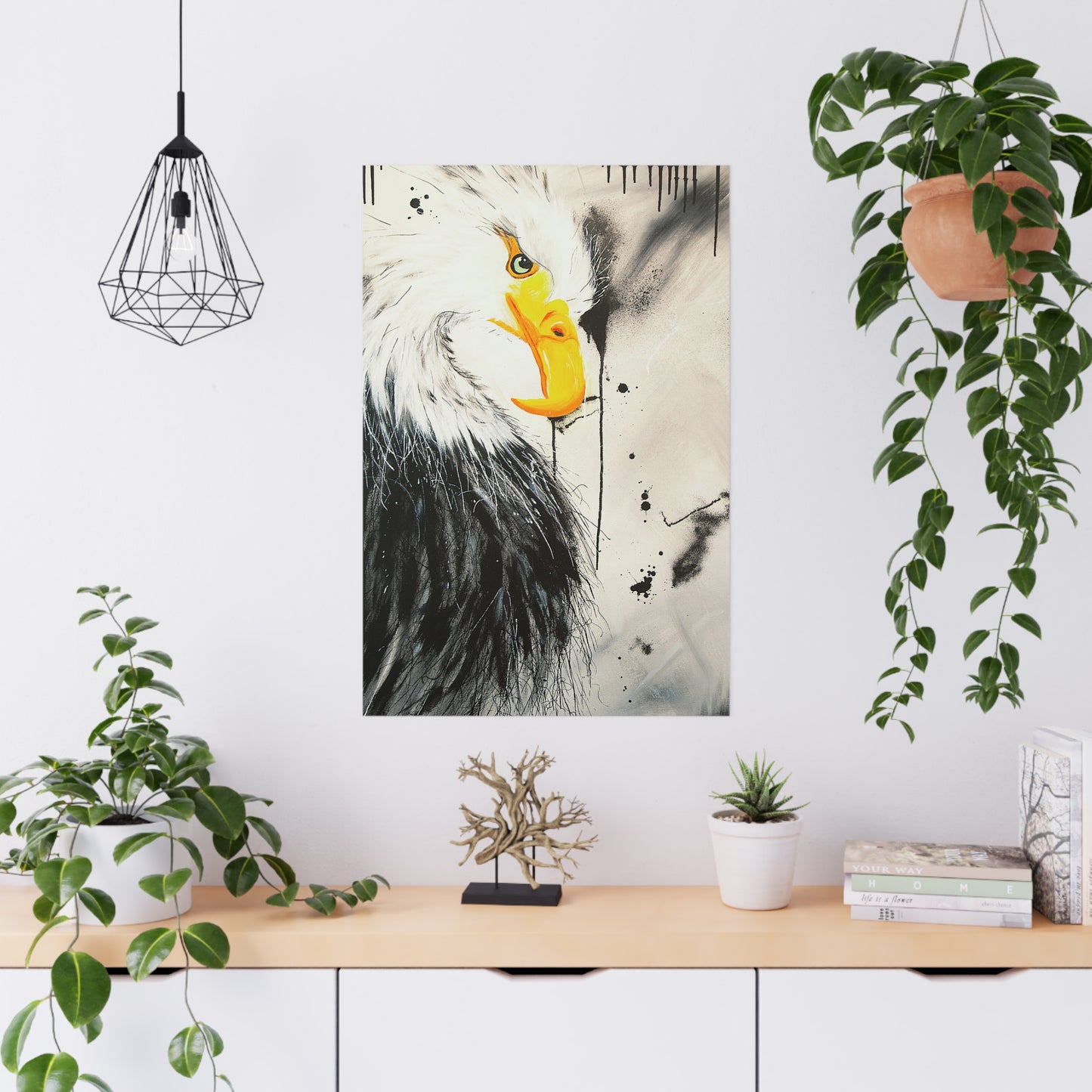 Majestic Eagle Satin Poster: Unleash the Power and Freedom of the Skies