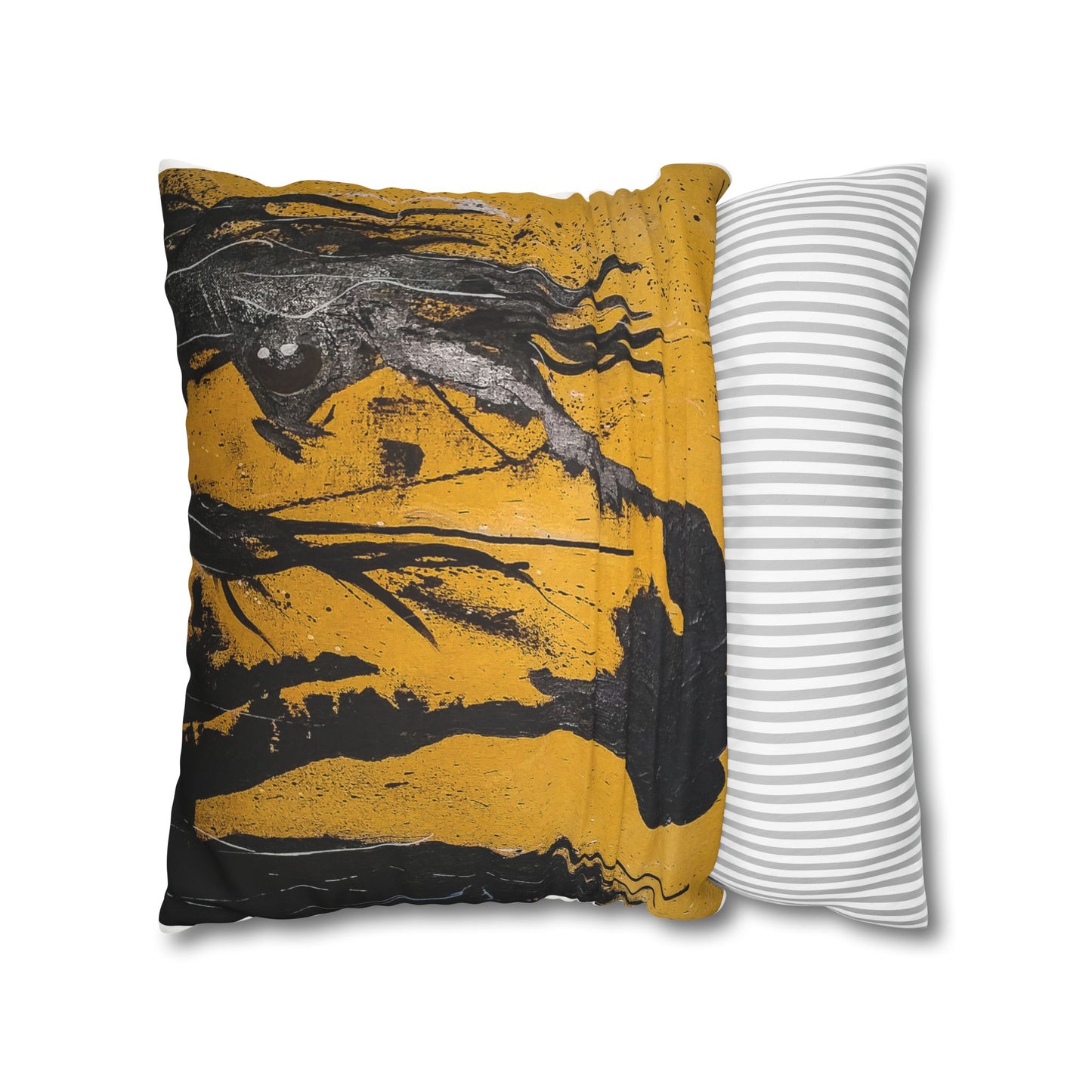 Onyx Faux Suede Pillowcase: Embrace the Power and Luxury of Bold Elegance