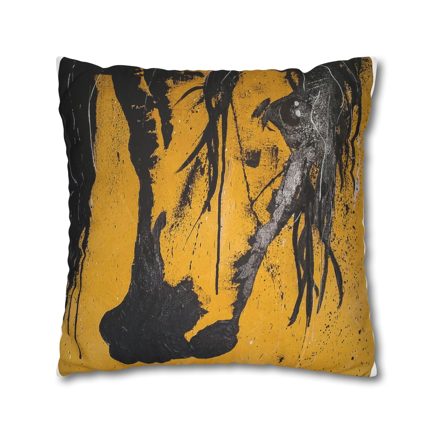 Onyx Faux Suede Pillowcase: Embrace the Power and Luxury of Bold Elegance