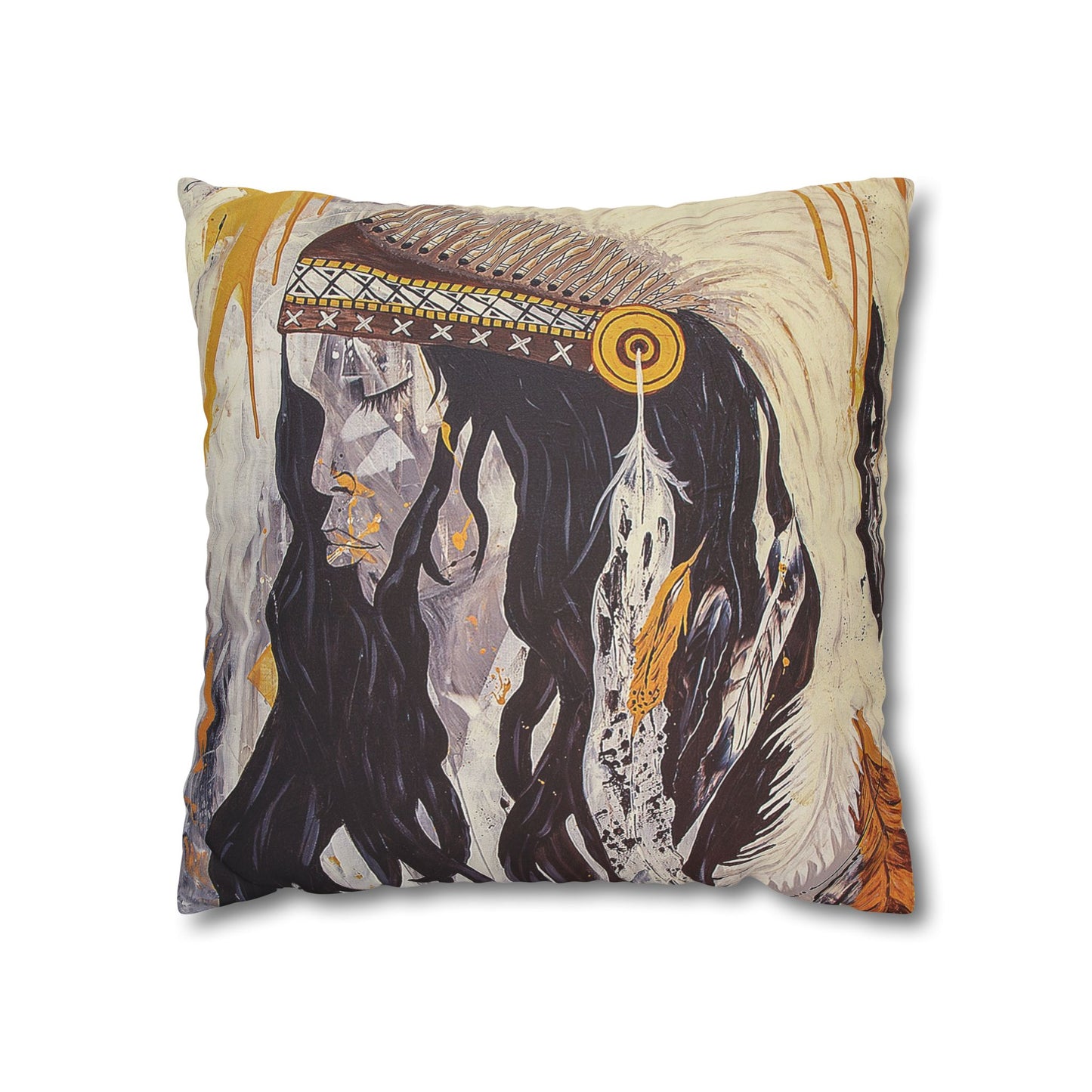 The Dreaming - Faux Suede Square Pillowcase