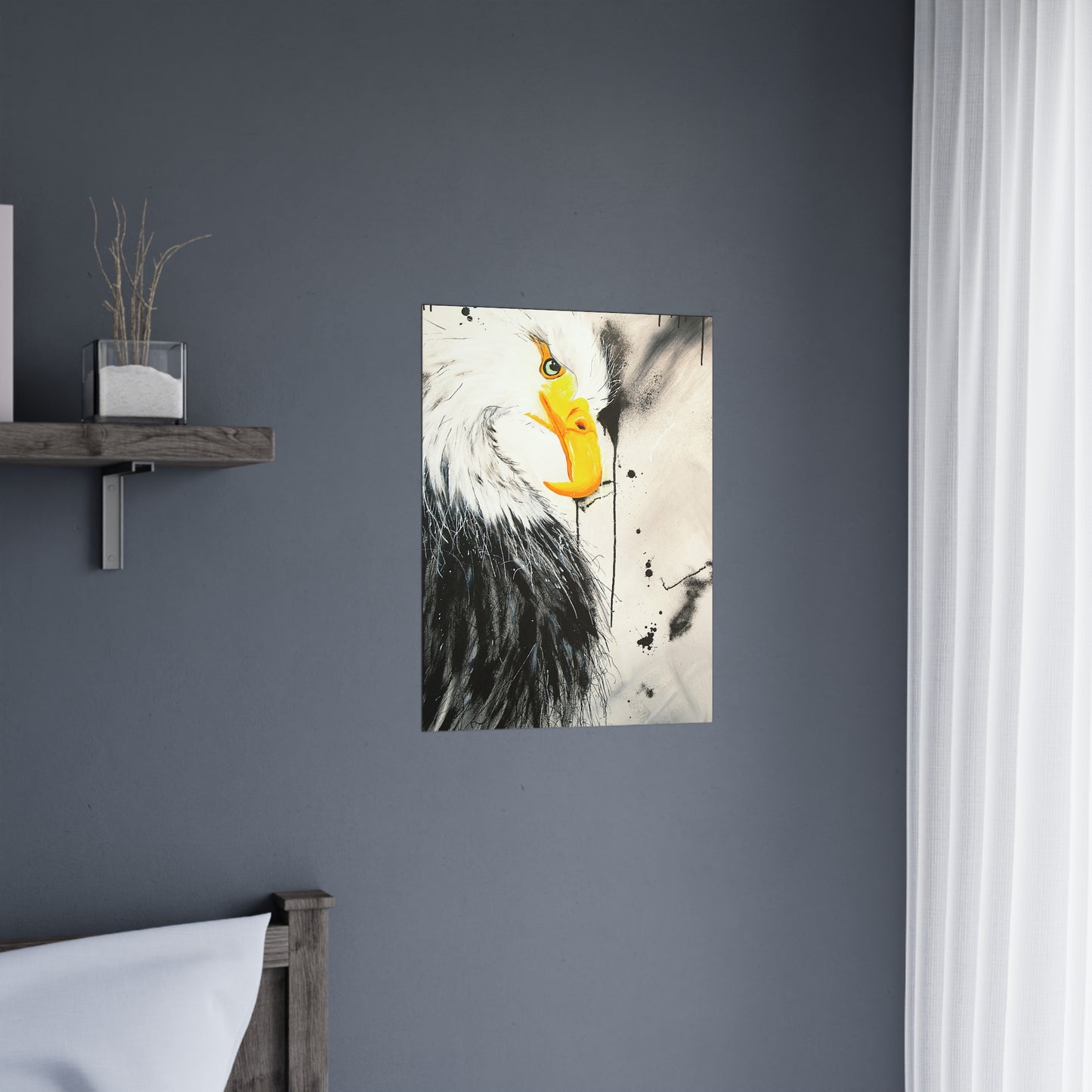 Majestic Eagle Satin Poster: Unleash the Power and Freedom of the Skies