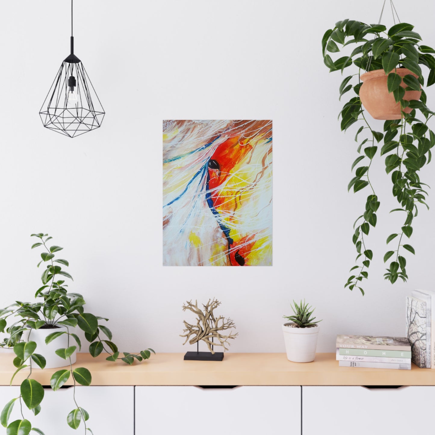 Ember Matte Poster: Ignite Your Space with Fiery Energy