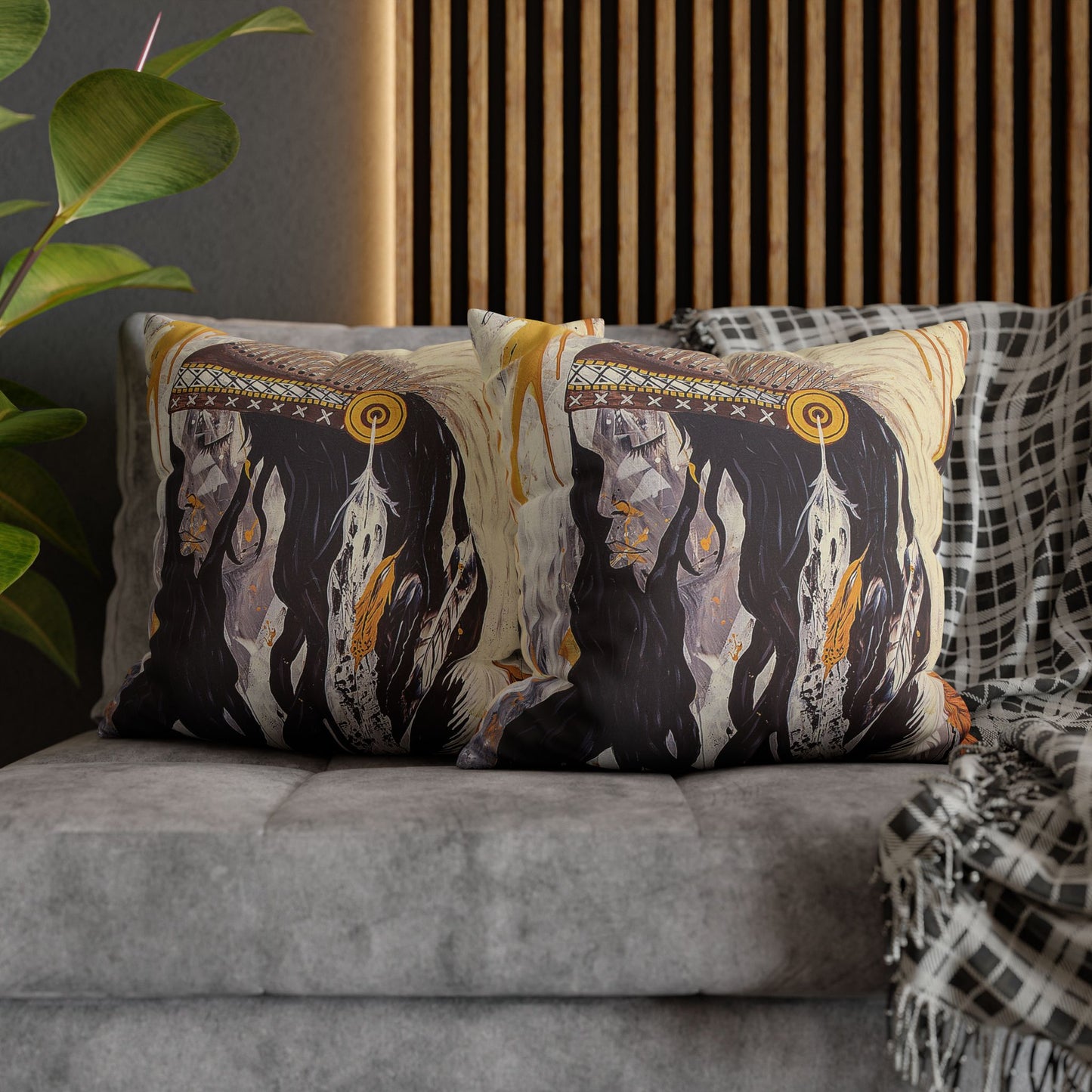 The Dreaming - Faux Suede Square Pillowcase