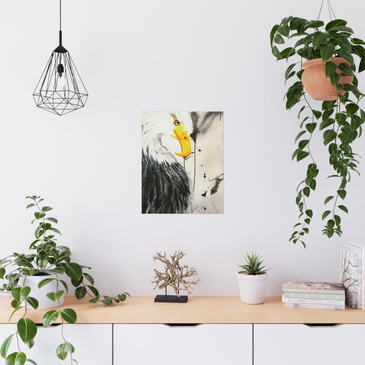 Majestic Eagle Satin Poster: Unleash the Power and Freedom of the Skies