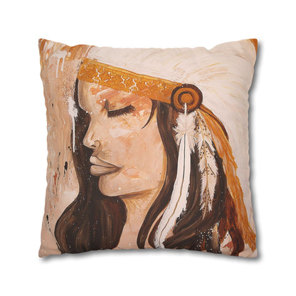 The Dreaming Warriors - Faux Suede Square Pillowcase