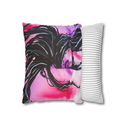 Untamed - Faux Suede Square Pillowcase