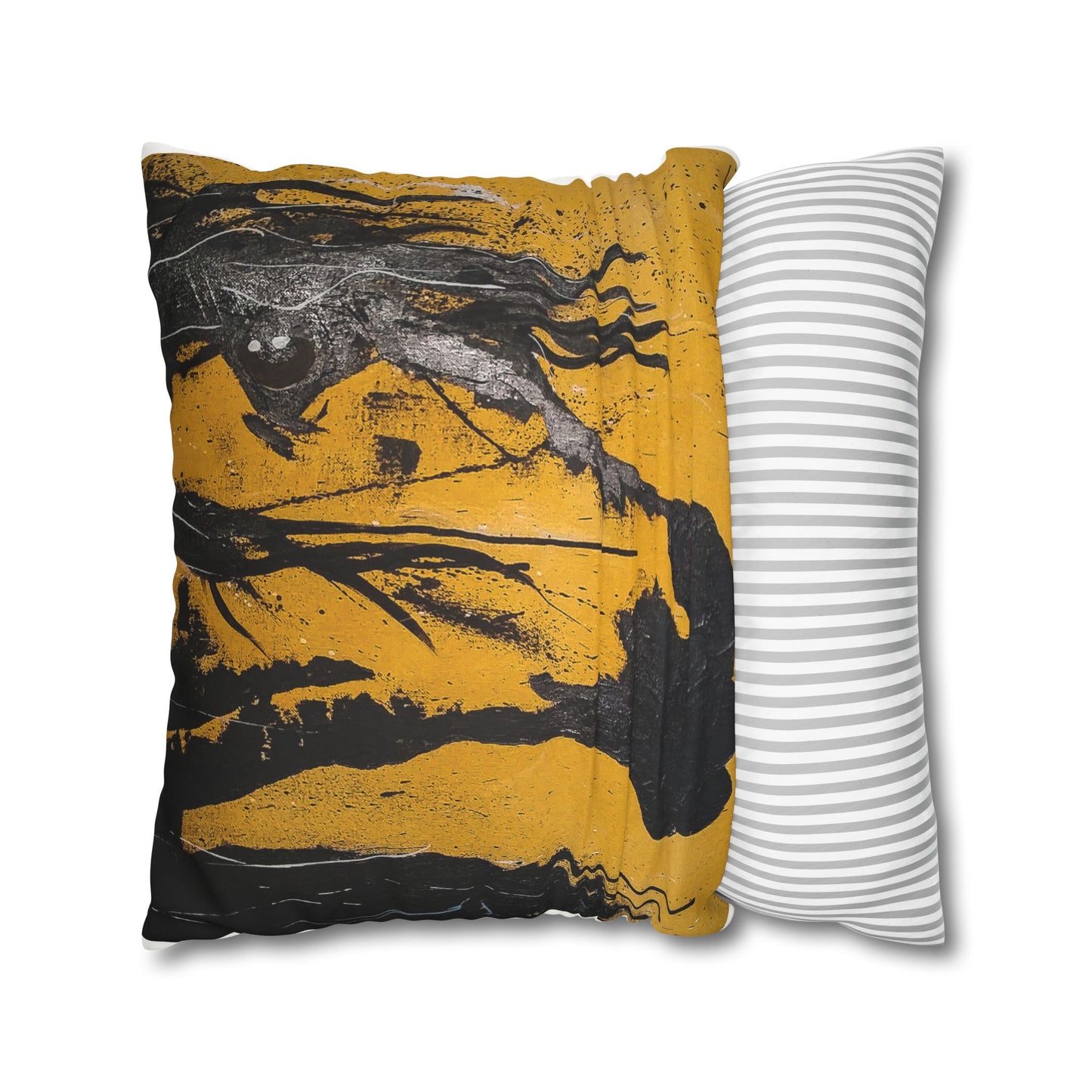 Onyx Faux Suede Pillowcase: Embrace the Power and Luxury of Bold Elegance