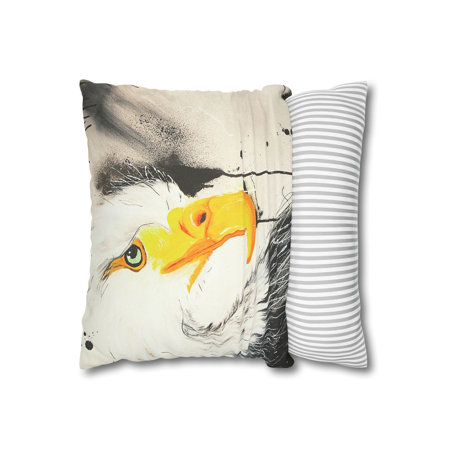 Majestic Eagle - Faux Suede Square Pillowcase