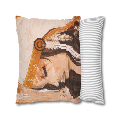 The Dreaming Warriors - Faux Suede Square Pillowcase