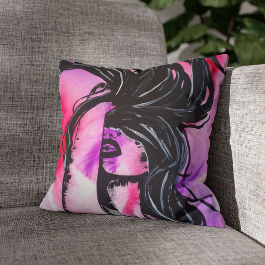 Untamed - Faux Suede Square Pillowcase