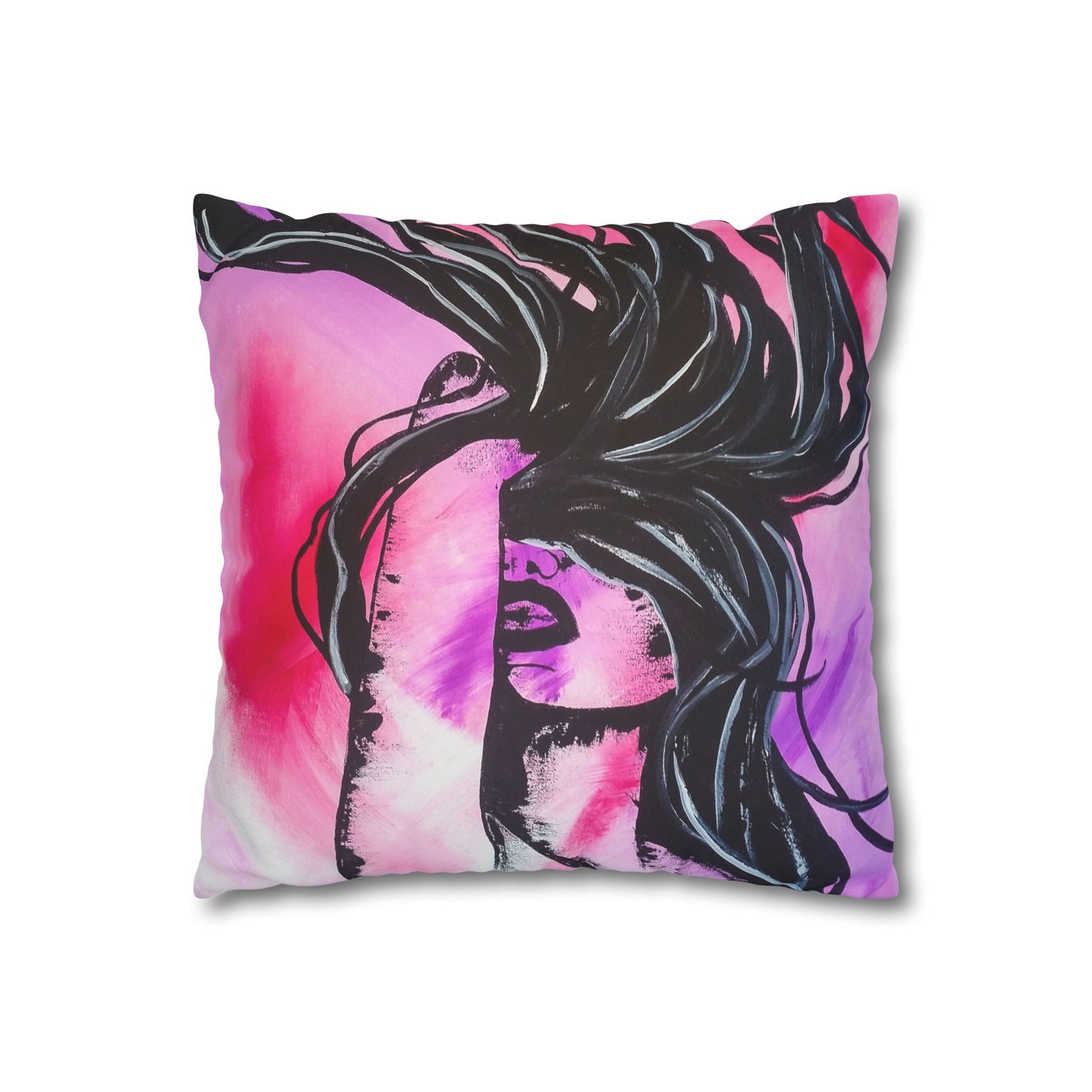 Untamed - Faux Suede Square Pillowcase