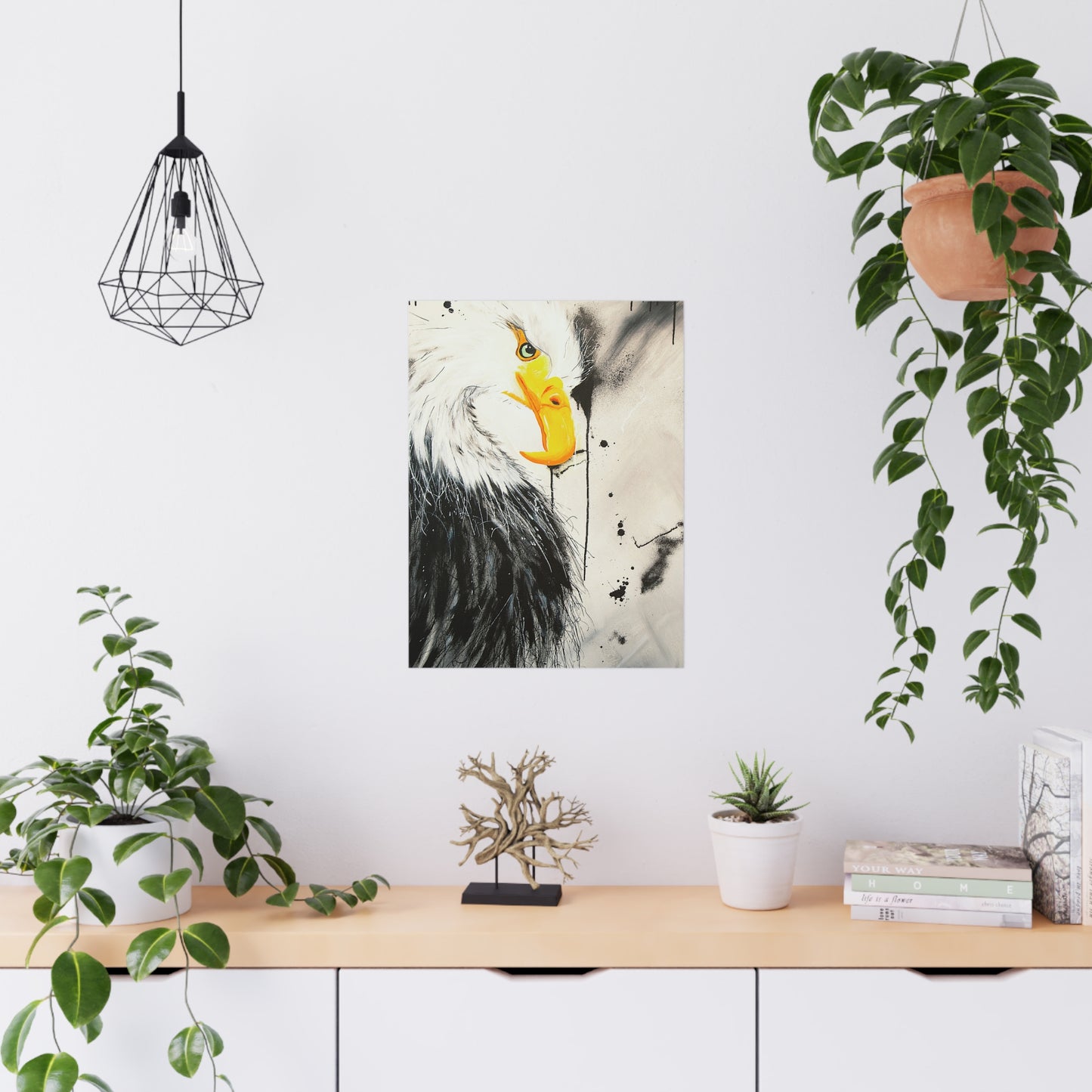 Majestic Eagle Satin Poster: Unleash the Power and Freedom of the Skies
