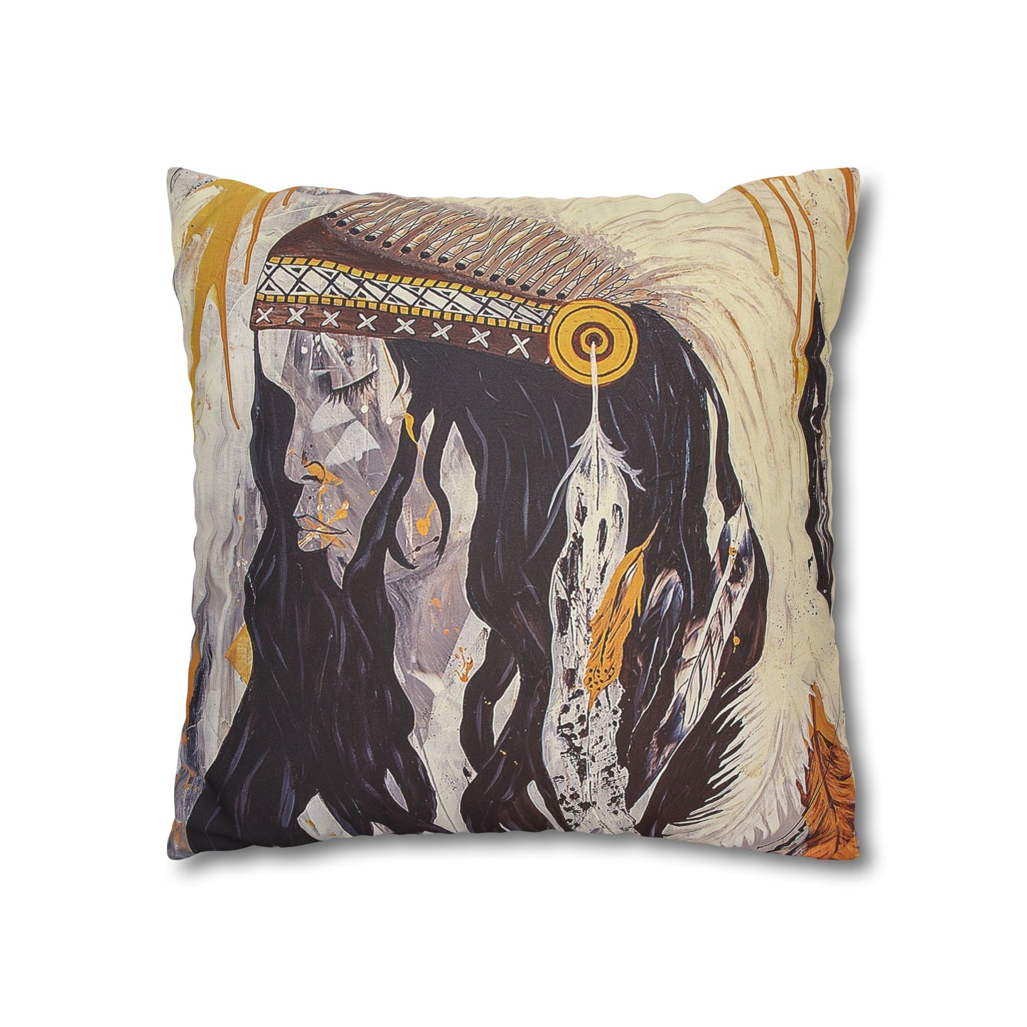 The Dreaming - Faux Suede Square Pillowcase