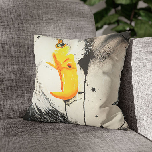 Majestic Eagle - Faux Suede Square Pillowcase