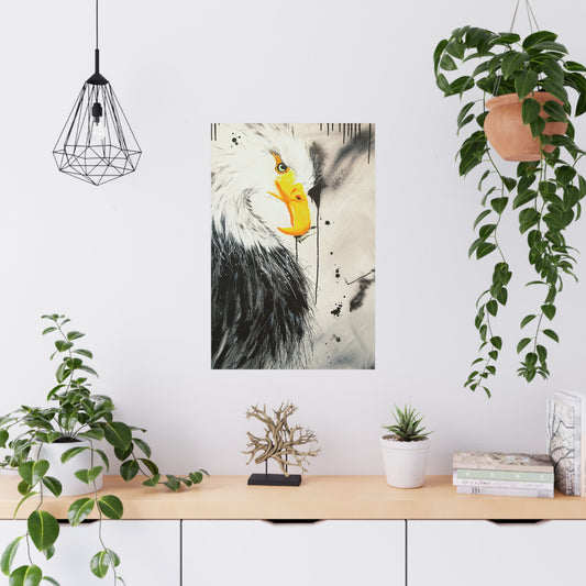 Majestic Eagle Satin Poster: Unleash the Power and Freedom of the Skies