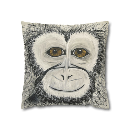 Cheeky Monkey - Faux Suede Square Pillowcase