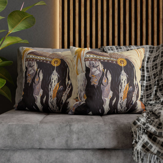 The Dreaming - Faux Suede Square Pillowcase