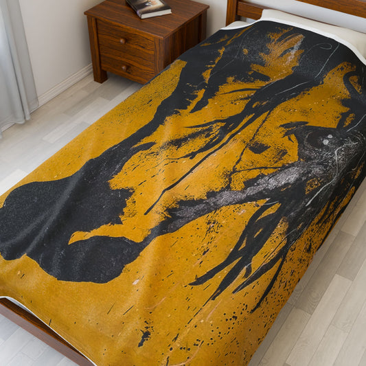 Onyx - Velveteen Plush Blanket